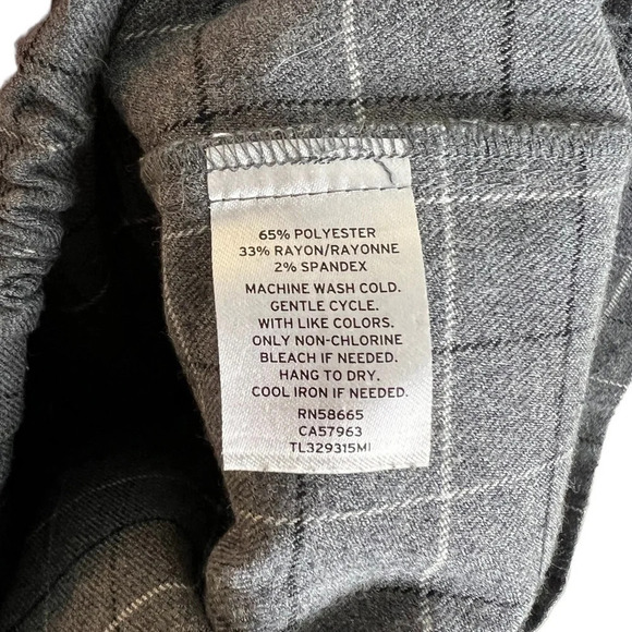 Leith • Pleat Front Glen Plaid Pants - Picture 6 of 6